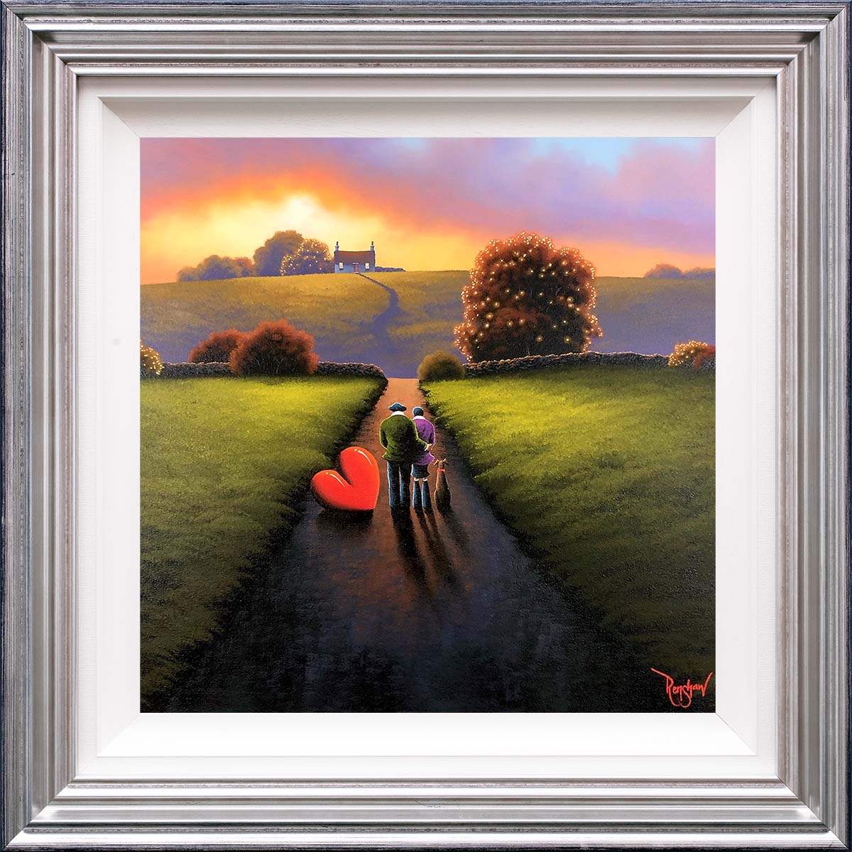 The Valley to Love - SOLD by artist David Renshaw - Wyecliffe Galleries
