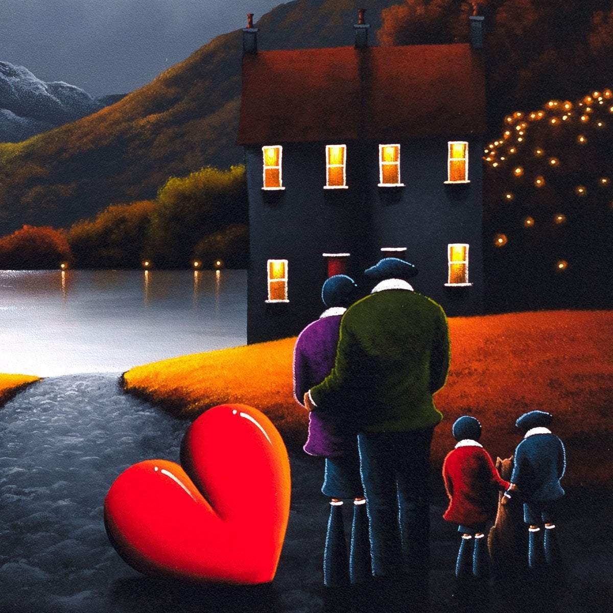 The Way Home - Orignal - SOLD by artist David Renshaw - Wyecliffe Galleries