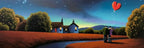 There is a Star in the Sky for Both You and I - Original - SOLD by artist David Renshaw - Wyecliffe Galleries