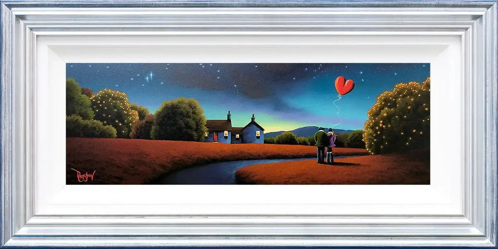 There is a Star in the Sky for Both You and I - Original - SOLD by artist David Renshaw - Wyecliffe Galleries