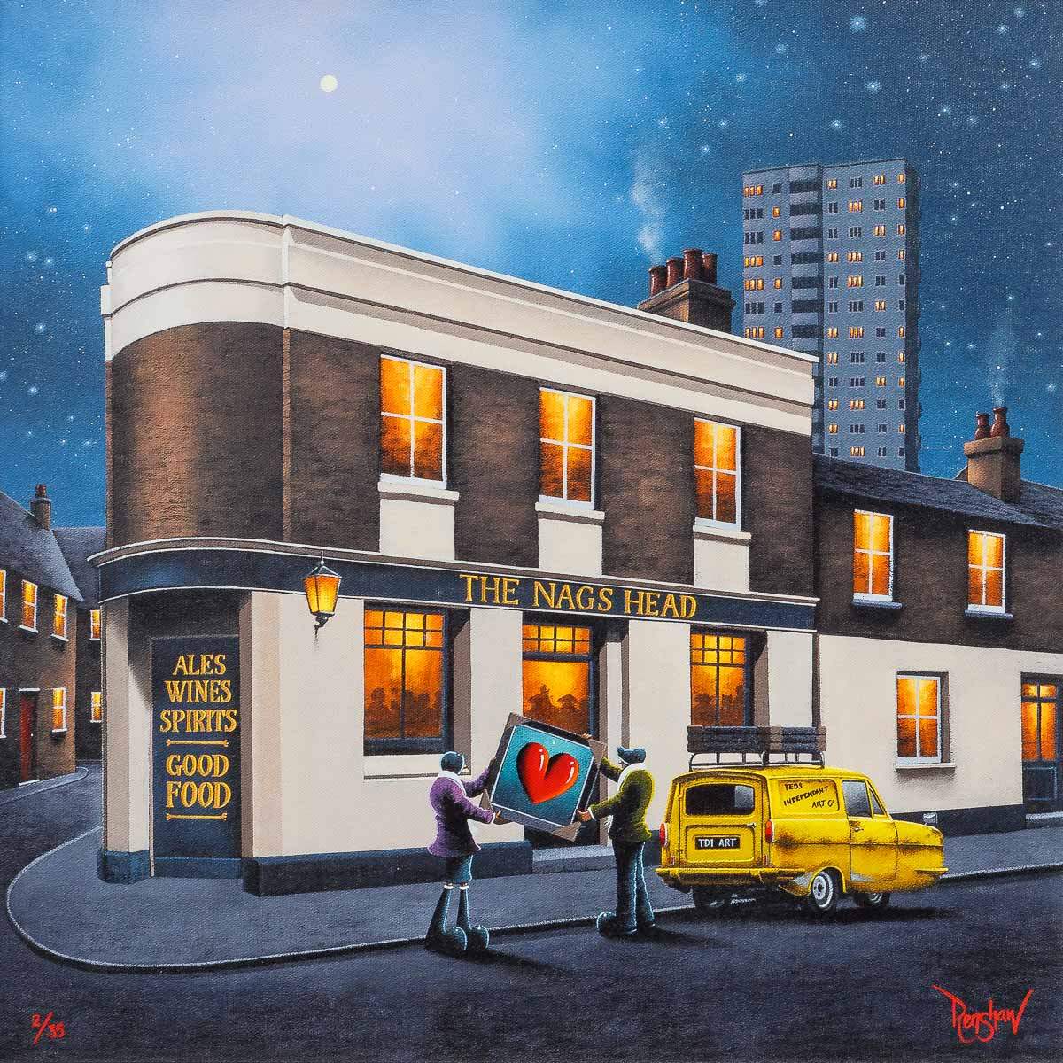 This Time Next Year Doris... - Boutique Edition by artist David Renshaw - Wyecliffe Galleries