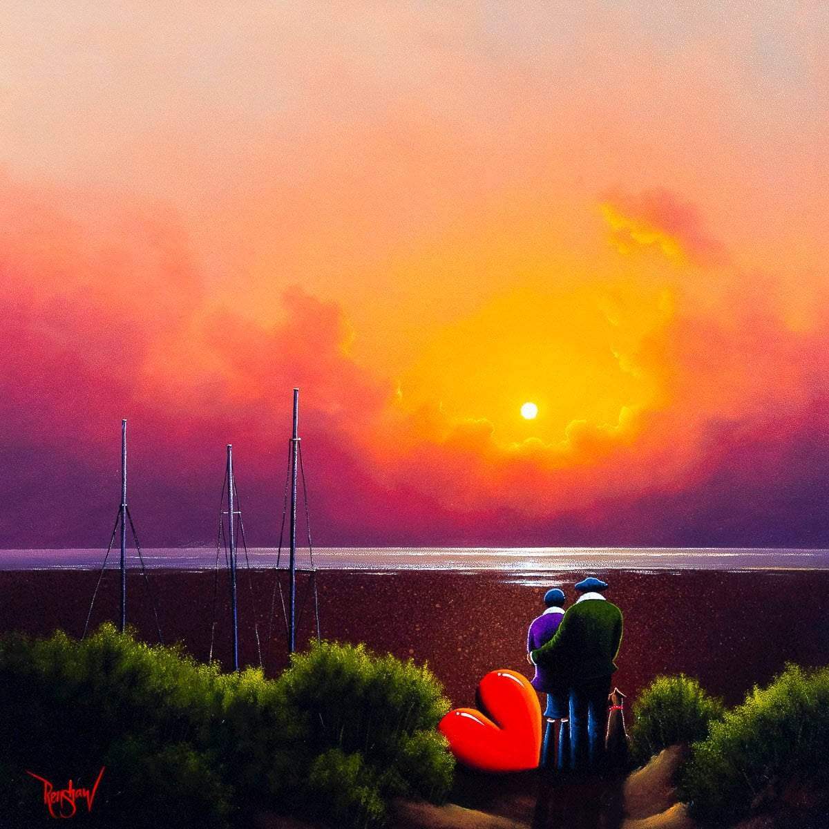 Tides Out - Original - SOLD by artist David Renshaw - Wyecliffe Galleries