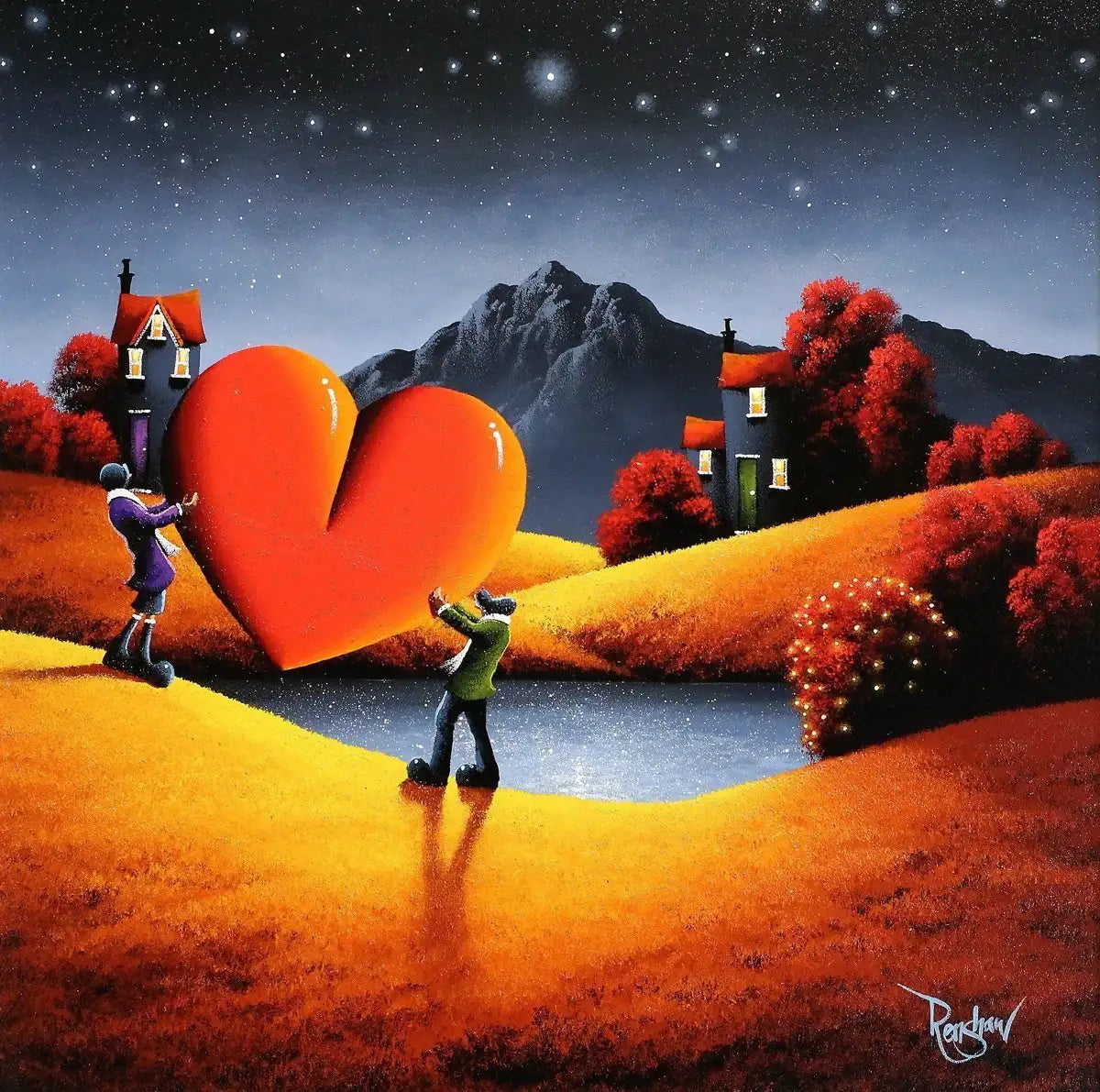 To Me, To You - SOLD by artist David Renshaw - Wyecliffe Galleries