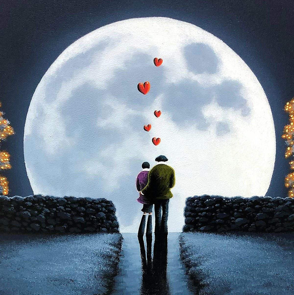 To the Moon and Back - Original - SOLD by artist David Renshaw - Wyecliffe Galleries