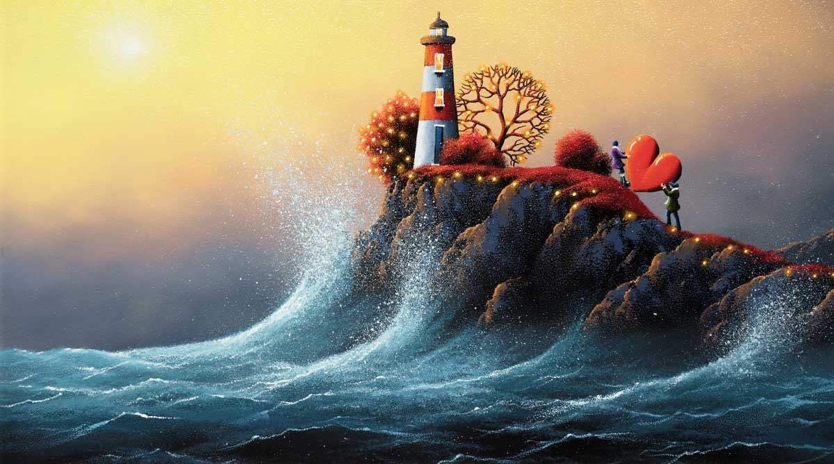 To the Top of the Tower - SOLD by artist David Renshaw - Wyecliffe Galleries
