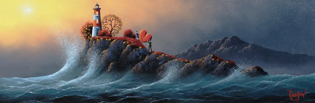 To the Top of the Tower - SOLD by artist David Renshaw - Wyecliffe Galleries