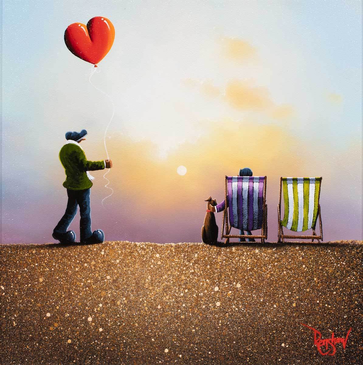 Together is a Wonderful Place to be - SOLD David Renshaw Framed