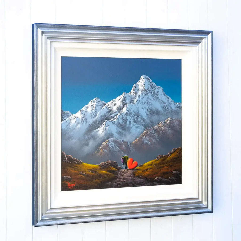 Together, on Top of the World - SOLD by artist David Renshaw - Wyecliffe Galleries