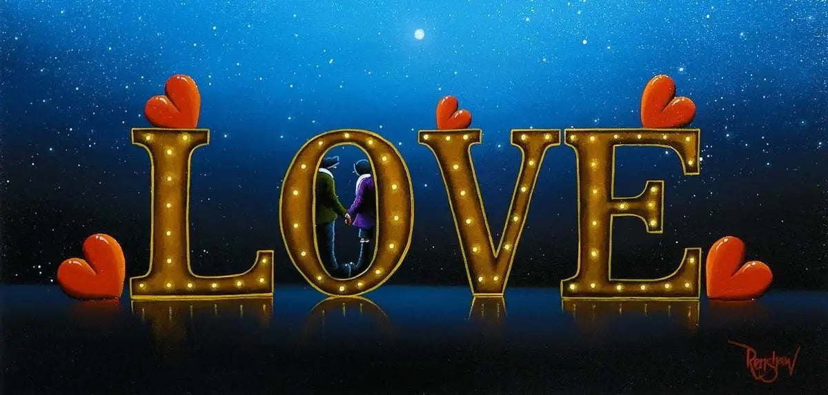 Totally in L.O.V.E- SOLD by artist David Renshaw - Wyecliffe Galleries