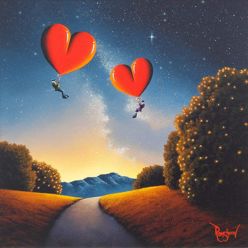 Towards The Night Sky - Original - SOLD by artist David Renshaw - Wyecliffe Galleries