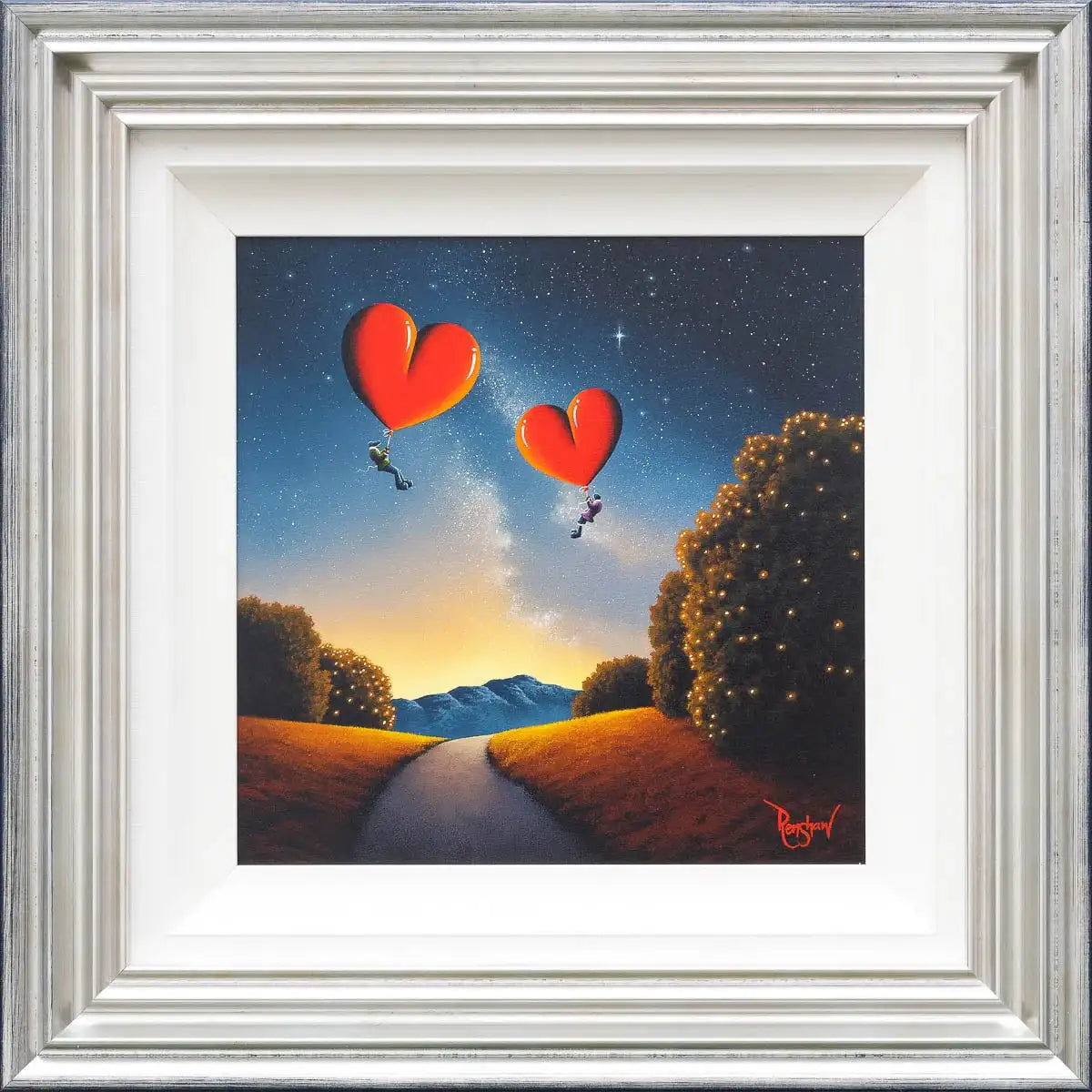Towards The Night Sky - Original - SOLD by artist David Renshaw - Wyecliffe Galleries