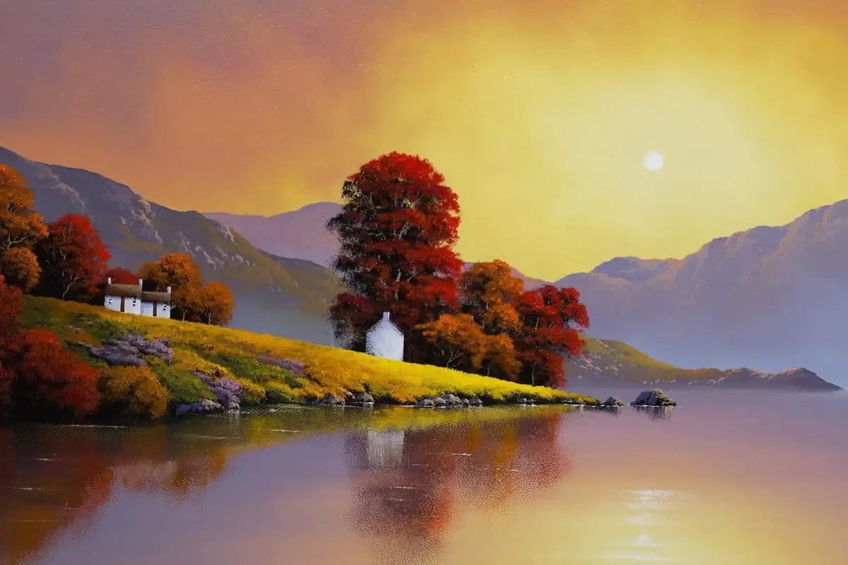 Tranquil Dawn - SOLD by artist David Renshaw - Wyecliffe Galleries