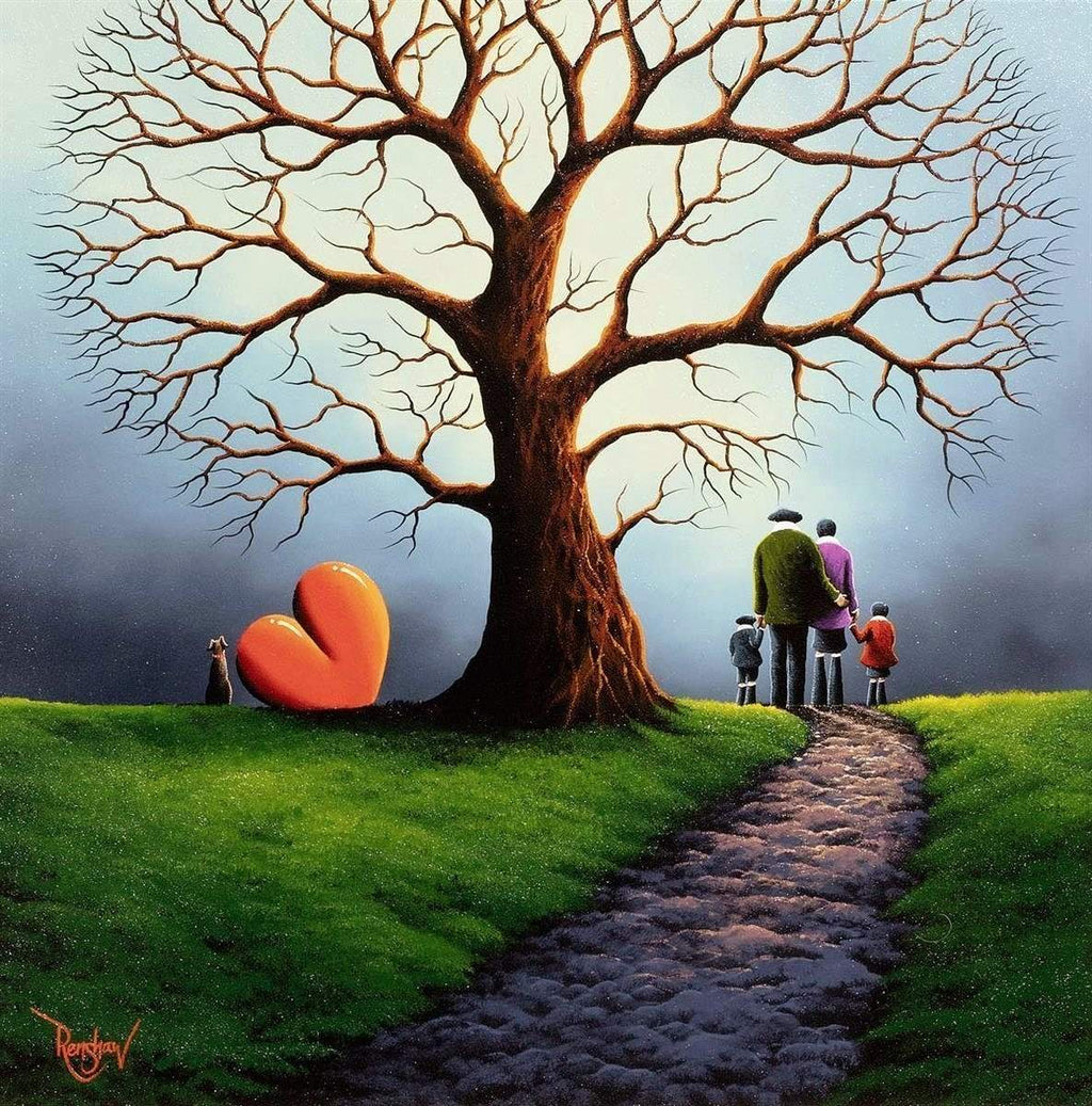 Tree Full Of Happiness - SOLD by artist David Renshaw - Wyecliffe Galleries