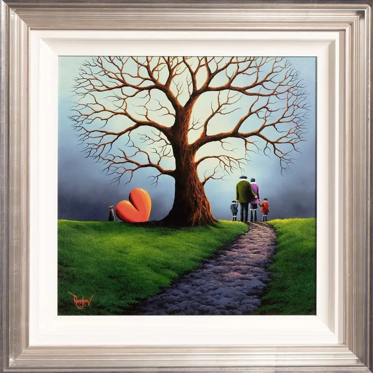 Tree Full Of Happiness - SOLD by artist David Renshaw - Wyecliffe Galleries