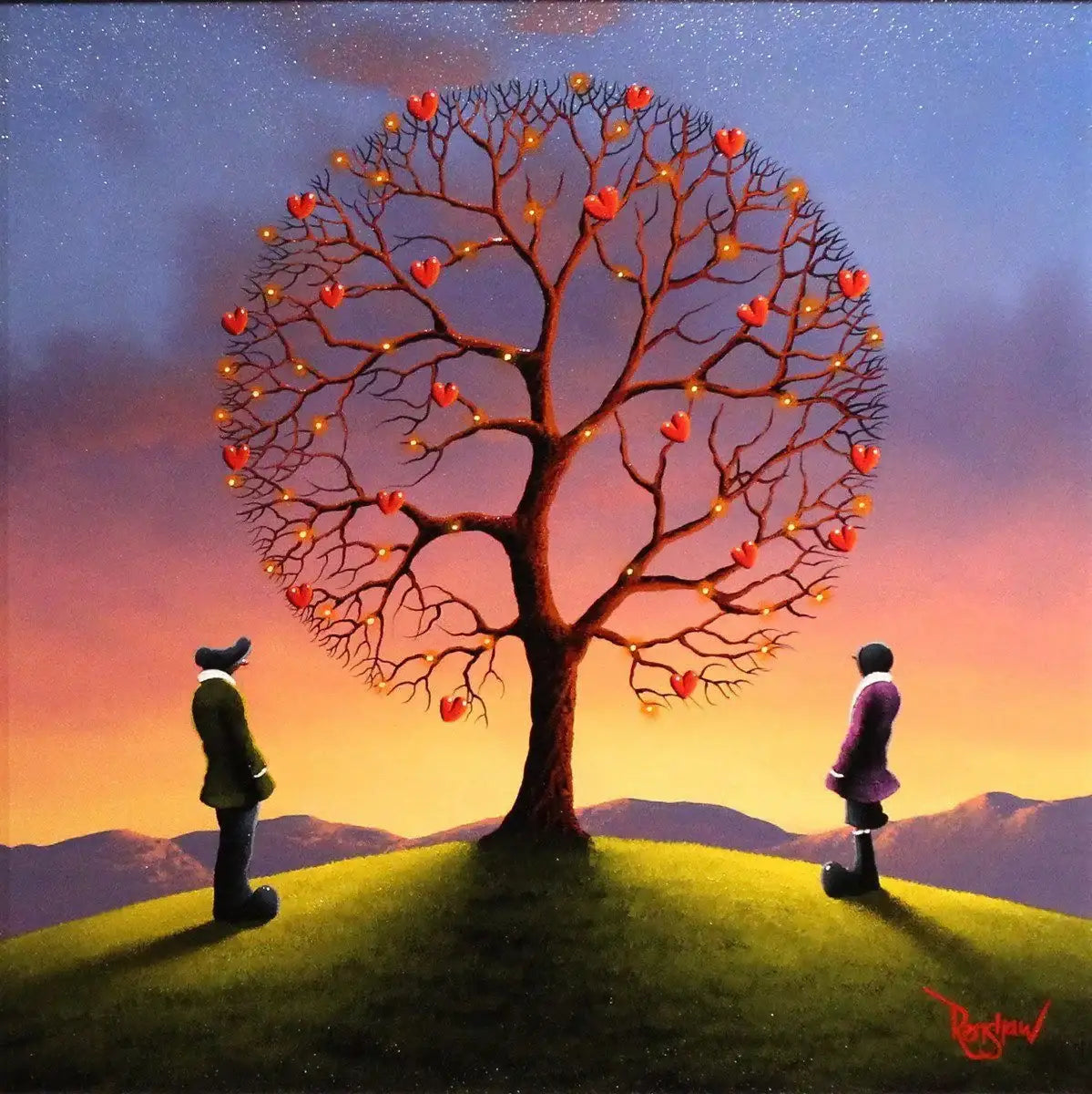 Tree of Love - SOLD by artist David Renshaw - Wyecliffe Galleries