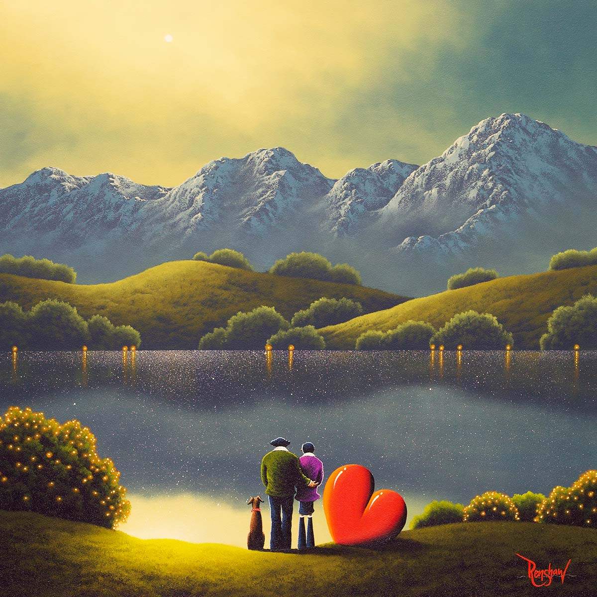 True Love - Original - SOLD by artist David Renshaw - Wyecliffe Galleries