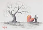 Turning of The Seasons - Original Sketch - SOLD by artist David Renshaw - Wyecliffe Galleries