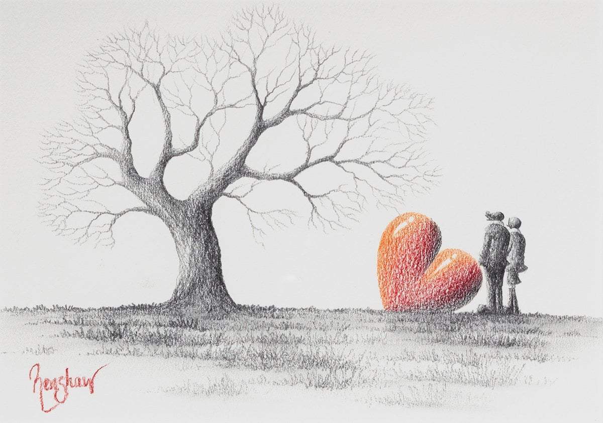 Turning of The Seasons - Original Sketch - SOLD by artist David Renshaw - Wyecliffe Galleries