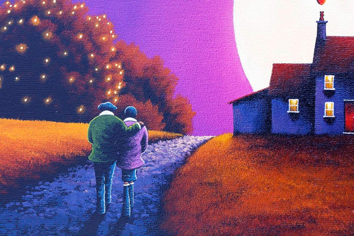 Twilight Lovers - Original SOLD by artist David Renshaw - Wyecliffe Galleries