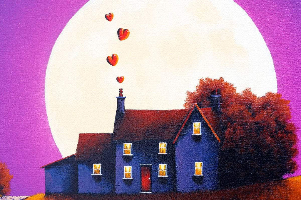 Twilight Lovers - Original SOLD by artist David Renshaw - Wyecliffe Galleries