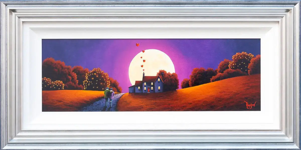 Twilight Lovers - Original SOLD by artist David Renshaw - Wyecliffe Galleries