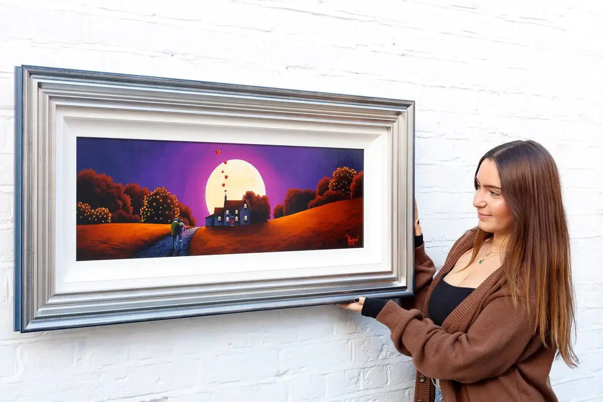 Twilight Lovers - Original SOLD by artist David Renshaw - Wyecliffe Galleries