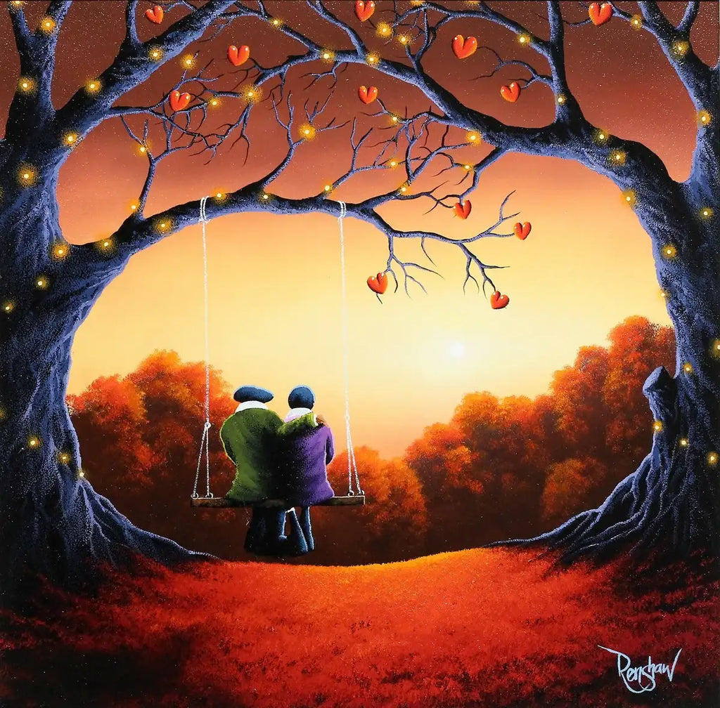 Twinkling Lights - SOLD by artist David Renshaw - Wyecliffe Galleries
