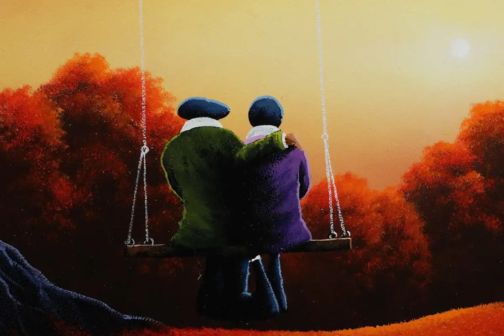 Twinkling Lights - SOLD by artist David Renshaw - Wyecliffe Galleries