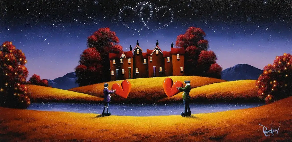 Two Hearts - SOLD by artist David Renshaw - Wyecliffe Galleries
