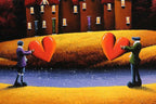 Two Hearts - SOLD by artist David Renshaw - Wyecliffe Galleries