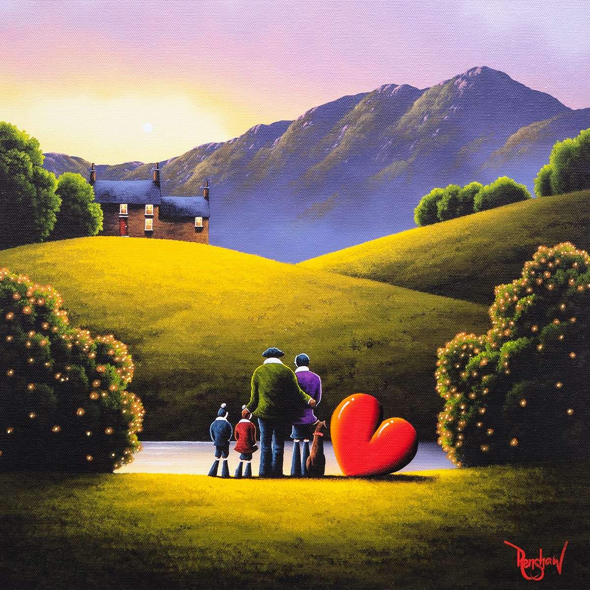 Unconditional Love - Edition - SOLD by artist David Renshaw - Wyecliffe Galleries