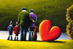 Unconditional Love - Original SOLD by artist David Renshaw - Wyecliffe Galleries