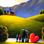 Unconditional Love - Original SOLD by artist David Renshaw - Wyecliffe Galleries