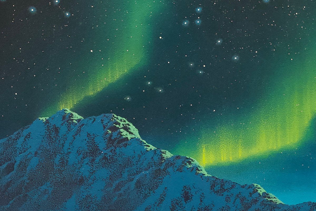 Under The Aurora Borealis - Original David Renshaw Original