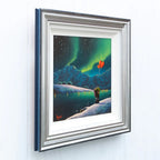 Under The Aurora Borealis - Original SOLD by artist David Renshaw - Wyecliffe Galleries