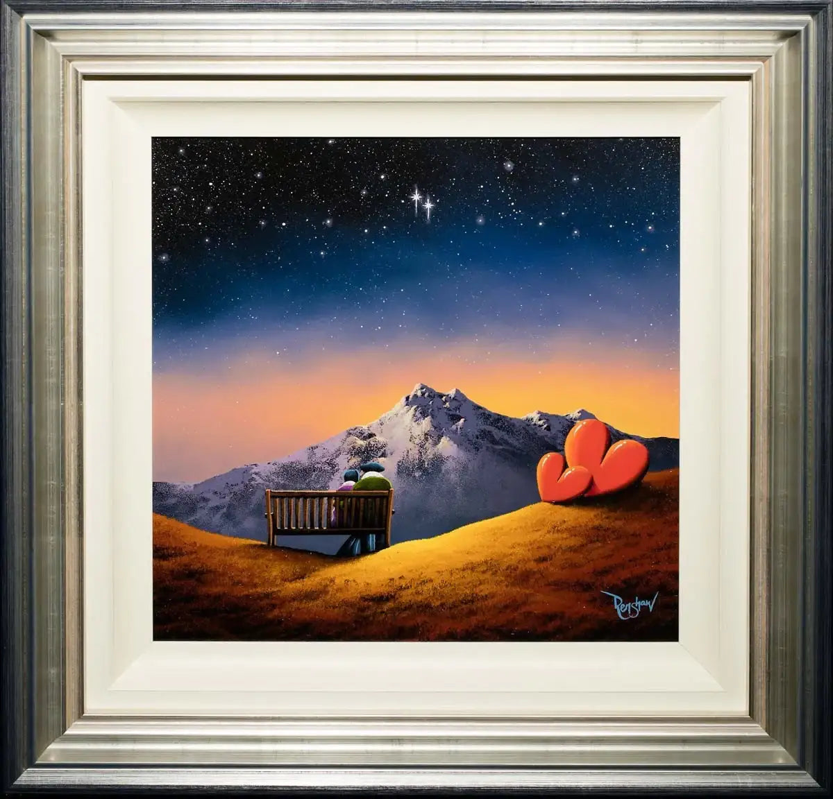 Under the Pale Moonlight - SOLD by artist David Renshaw - Wyecliffe Galleries