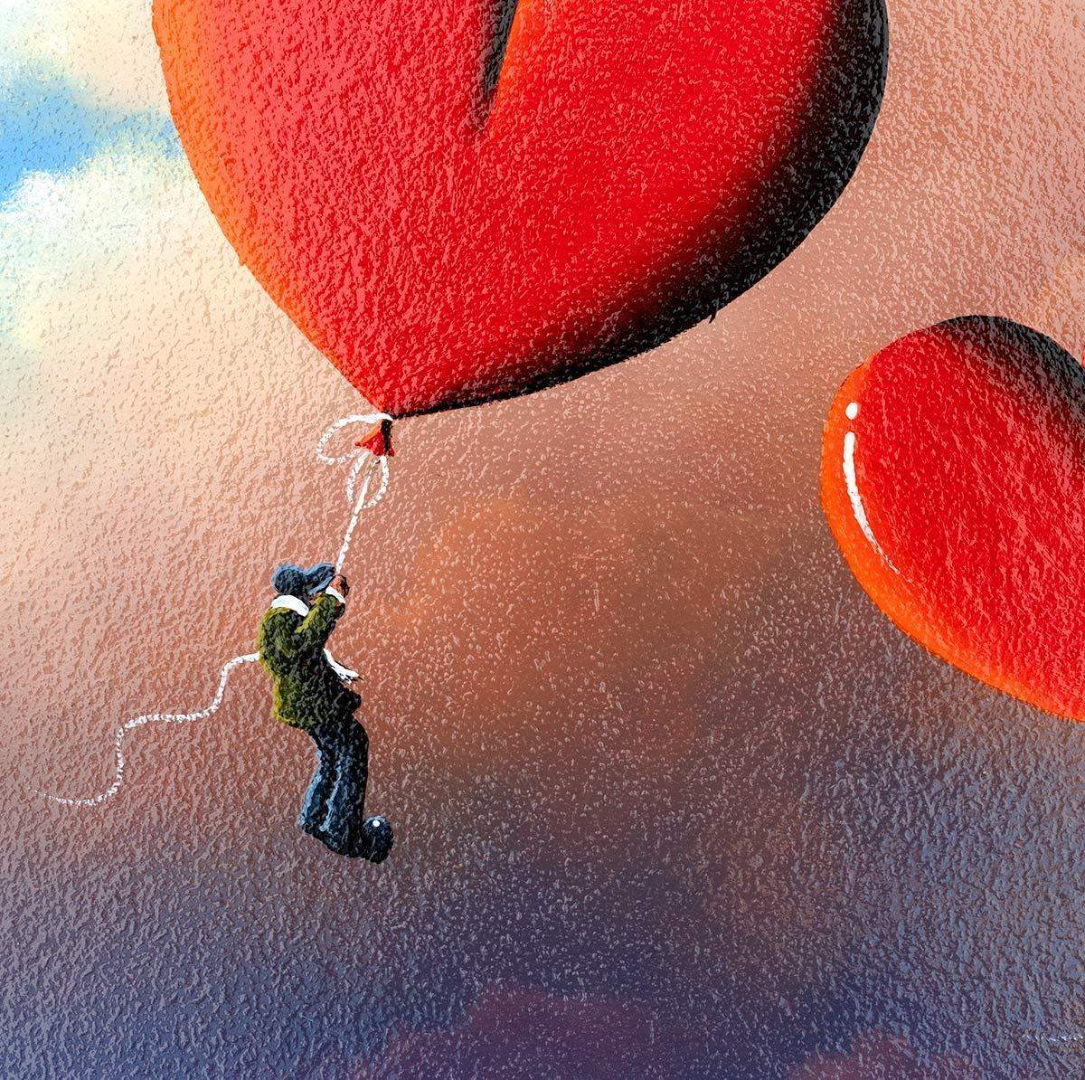Up and Away! - Original - SOLD by artist David Renshaw - Wyecliffe Galleries