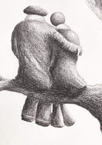 Up In The Clouds - Sketch - SOLD by artist David Renshaw - Wyecliffe Galleries