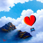 Up in the Sky - Original - SOLD by artist David Renshaw - Wyecliffe Galleries