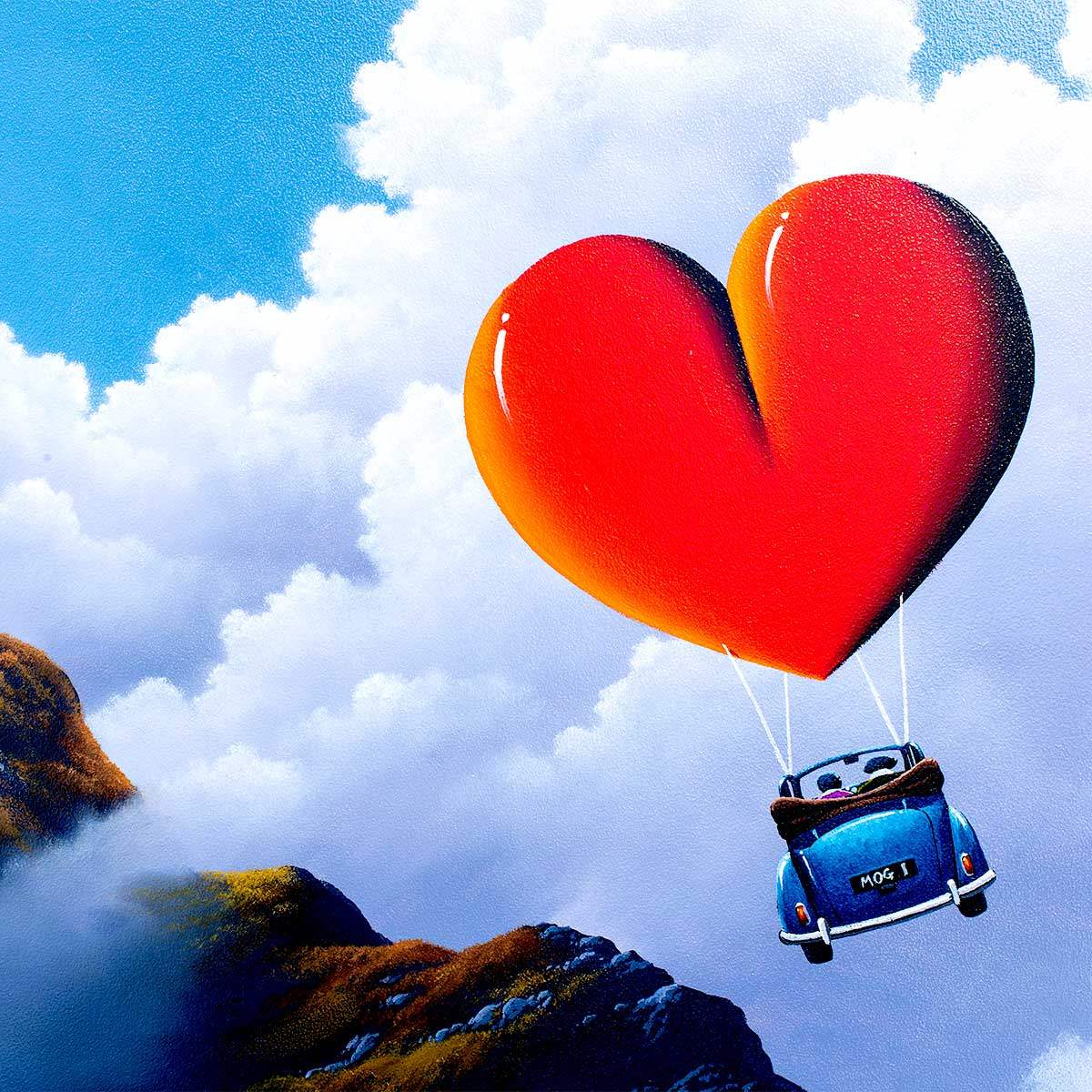 Up in the Sky - Original - SOLD by artist David Renshaw - Wyecliffe Galleries