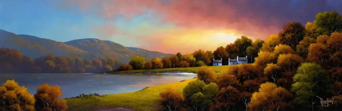 Valley of Light - SOLD by artist David Renshaw - Wyecliffe Galleries
