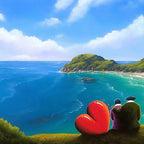 Views with You - Original - SOLD by artist David Renshaw - Wyecliffe Galleries