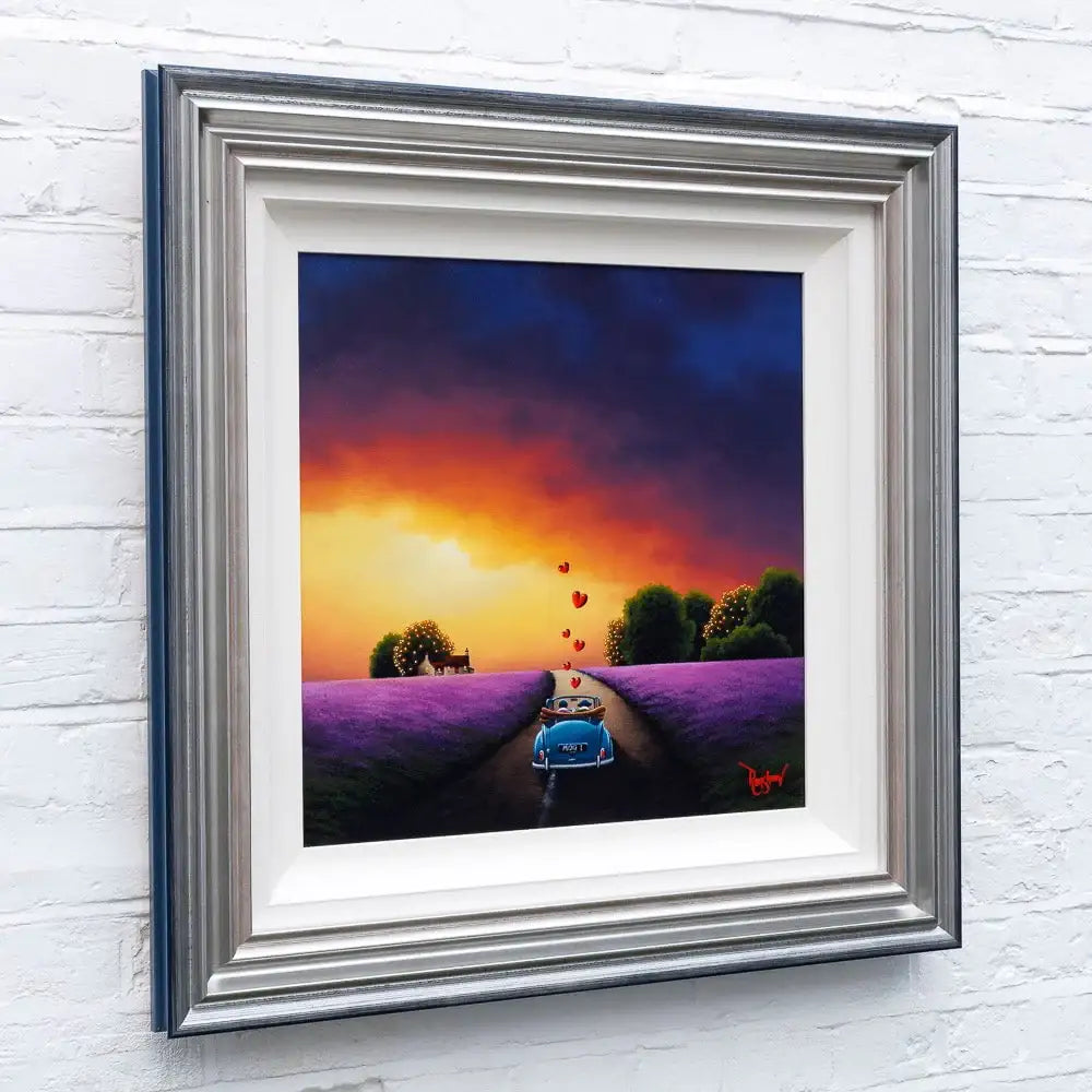 Violet Hill - Original SOLD by artist David Renshaw - Wyecliffe Galleries