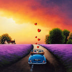 Violet Hill - Original SOLD by artist David Renshaw - Wyecliffe Galleries