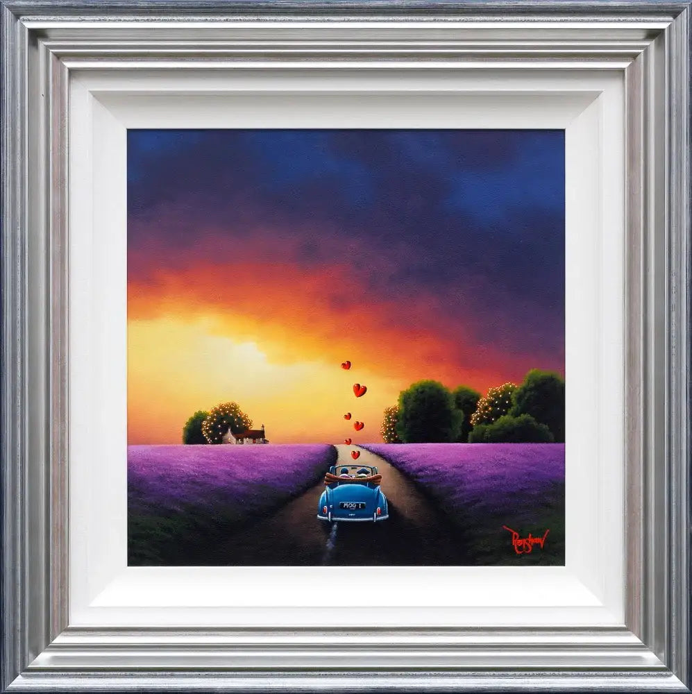 Violet Hill - Original SOLD by artist David Renshaw - Wyecliffe Galleries
