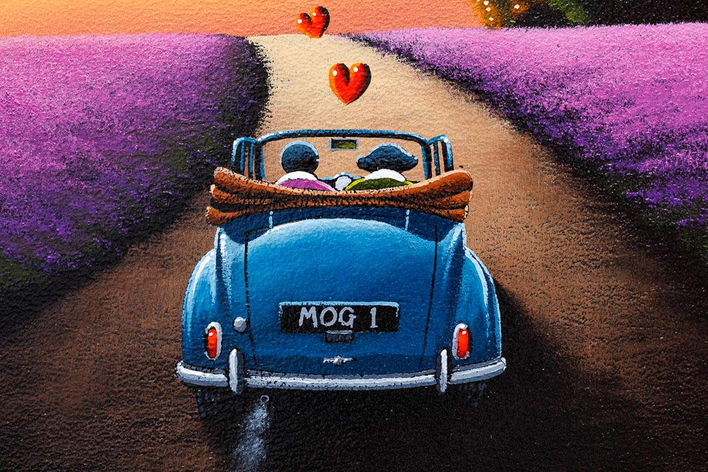 Violet Hill - Original SOLD by artist David Renshaw - Wyecliffe Galleries