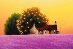Violet Hill - Original SOLD by artist David Renshaw - Wyecliffe Galleries