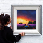 Violet Hill - Original SOLD by artist David Renshaw - Wyecliffe Galleries