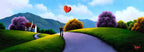Walking Down Lovers Lane - Original - SOLD by artist David Renshaw - Wyecliffe Galleries
