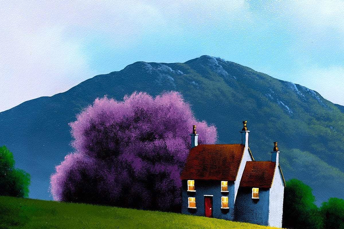 Walking Down Lovers Lane - Original - SOLD by artist David Renshaw - Wyecliffe Galleries